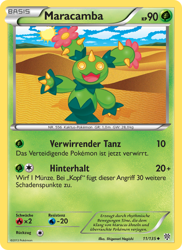 Maracamba 11 — Plasma Storm (German Pokémon TCG card)