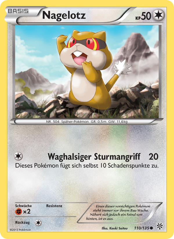 Nagelotz 110 — Plasma Storm (German Pokémon TCG card)