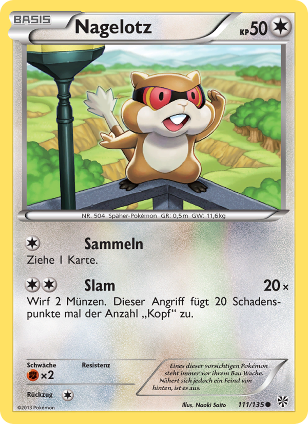 Nagelotz 111 — Plasma Storm (German Pokémon TCG card)
