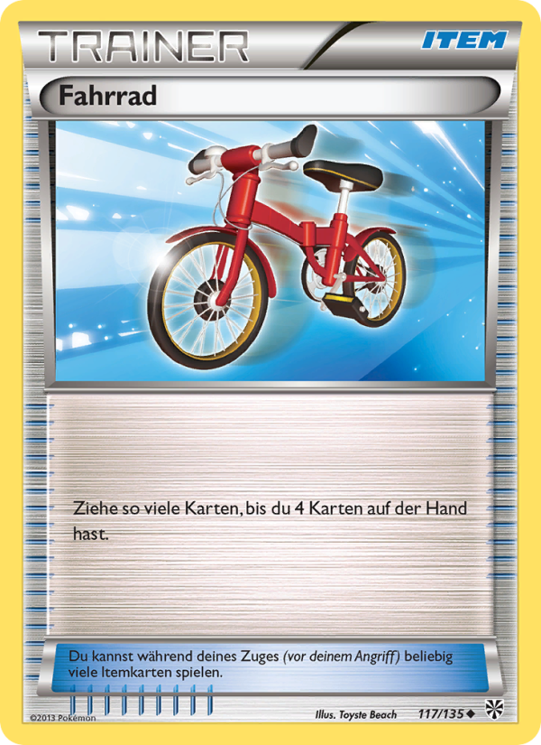 Fahrrad 117 — Plasma Storm (German Pokémon TCG card)