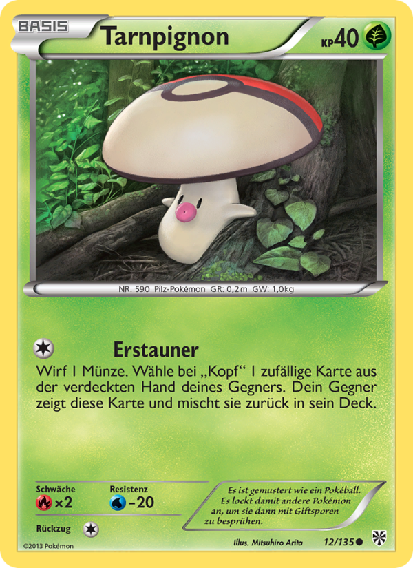 Tarnpignon 12 — Plasma Storm (German Pokémon TCG card)