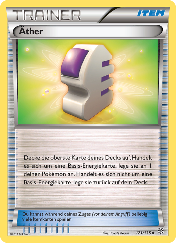 Äther 121 — Plasma Storm (German Pokémon TCG card)