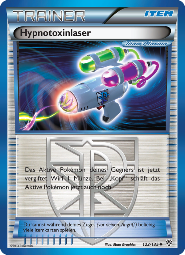Hypnotoxinlaser 123 — Plasma Storm (German Pokémon TCG card)