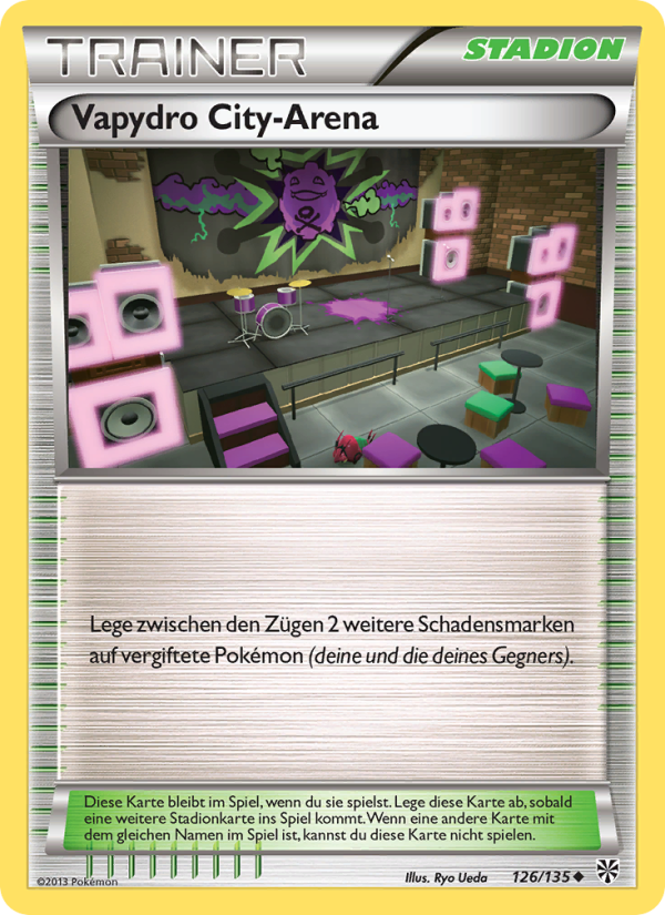 Vapydro City-Arena 126 — Plasma Storm (German Pokémon TCG card)