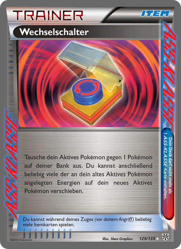 Wechselschalter 129 — Plasma Storm (German Pokémon TCG card)