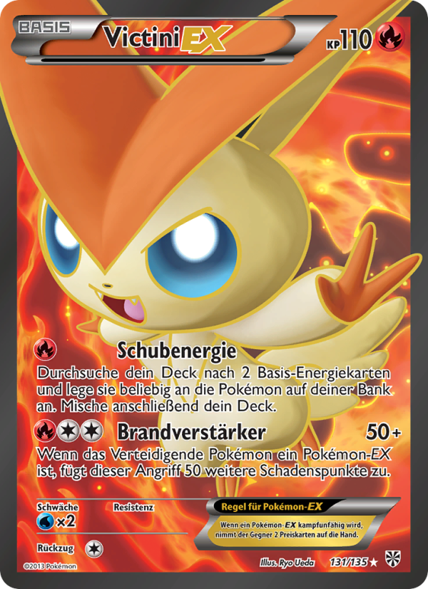 Victini-EX 131 — Plasma Storm (German Pokémon TCG card)