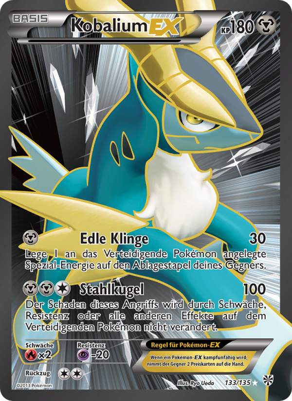 Kobalium-EX 133 — Plasma Storm (German Pokémon TCG card)