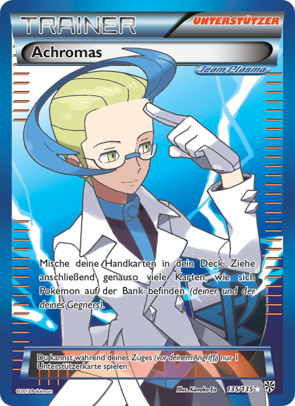 Achromas 135 — Plasma Storm (German Pokémon TCG card)