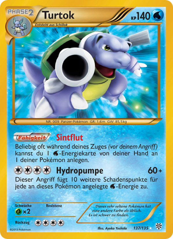 Turtok 137 — Plasma Storm (German Pokémon TCG card)