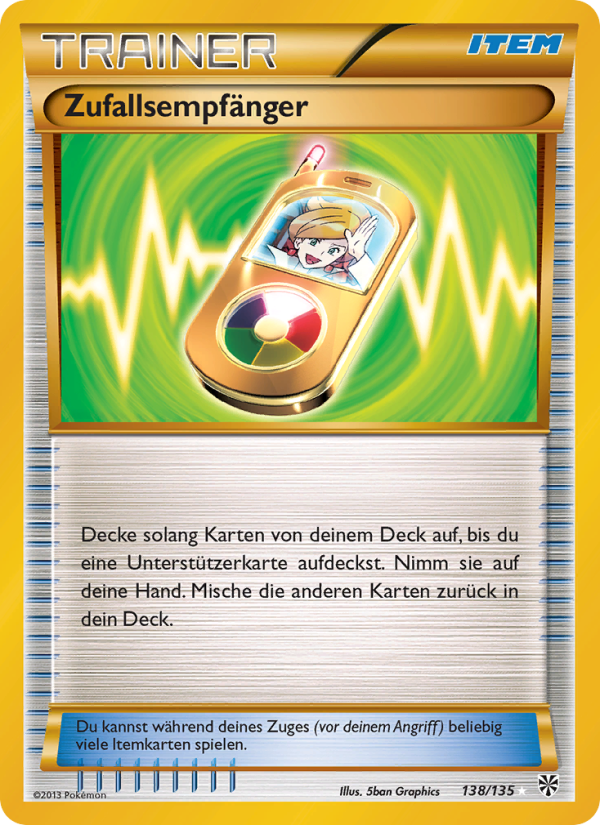 Zufallsempfänger 138 — Plasma Storm (German Pokémon TCG card)