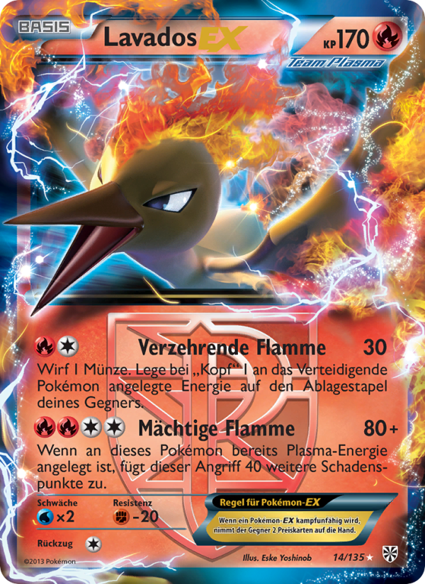 Lavados-EX 14 — Plasma Storm (German Pokémon TCG card)