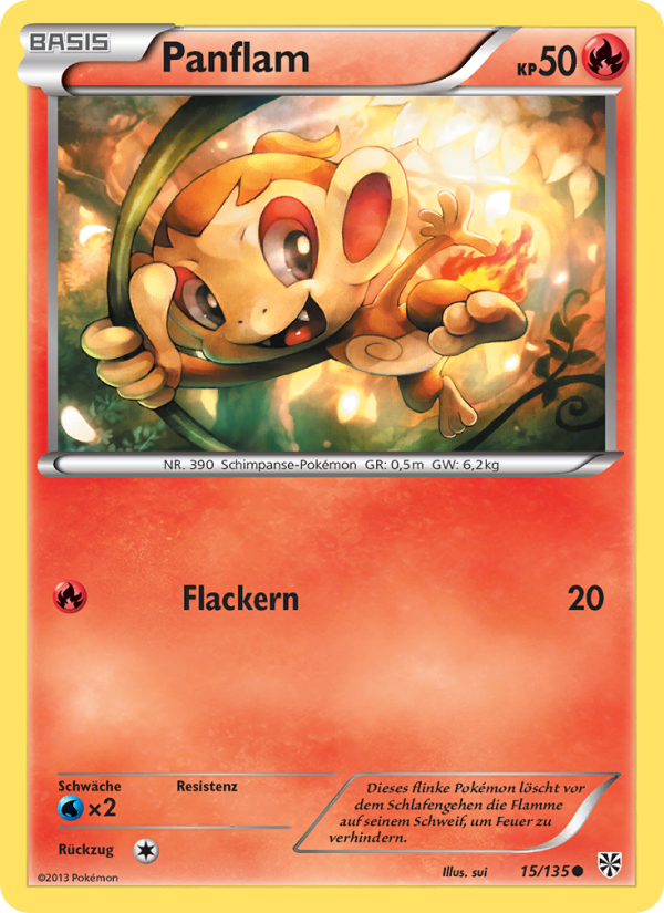 Panflam 15 — Plasma Storm (German Pokémon TCG card)