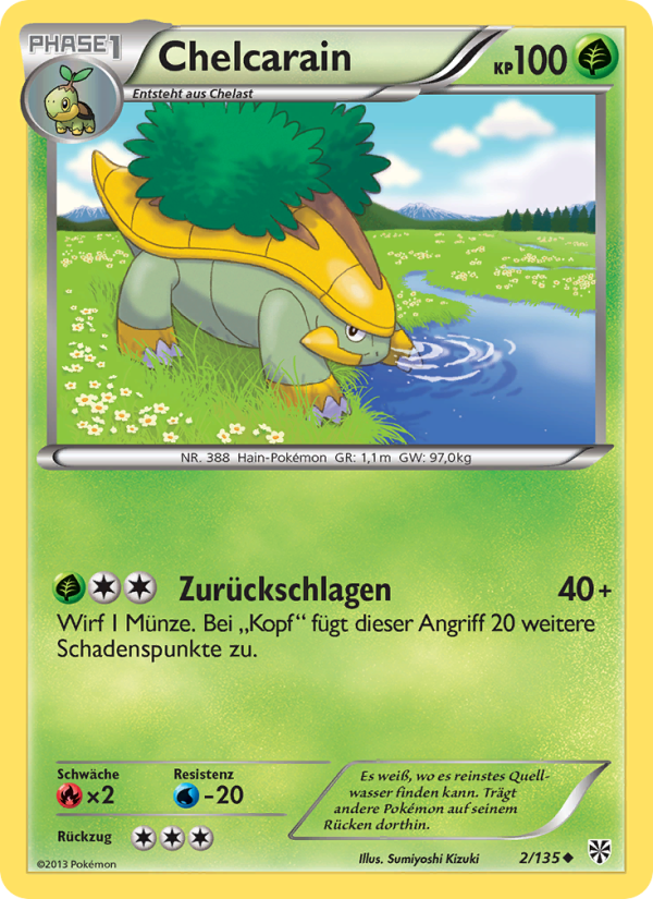 Chelcarain 2 — Plasma Storm (German Pokémon TCG card)