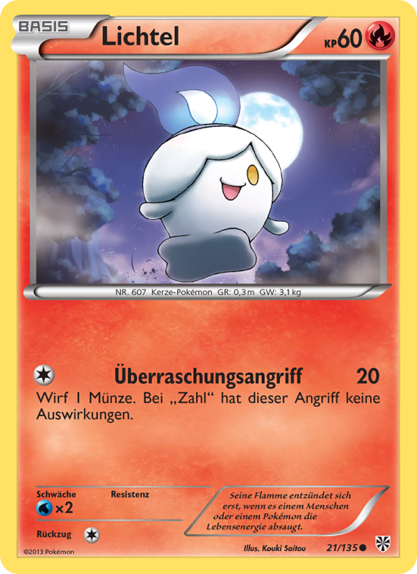 Lichtel 21 — Plasma Storm (German Pokémon TCG card)