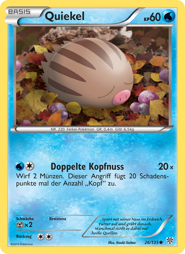 Quiekel 26 — Plasma Storm (German Pokémon TCG card)