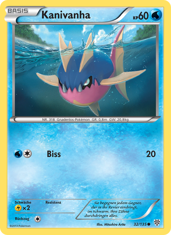 Kanivanha 32 — Plasma Storm (German Pokémon TCG card)