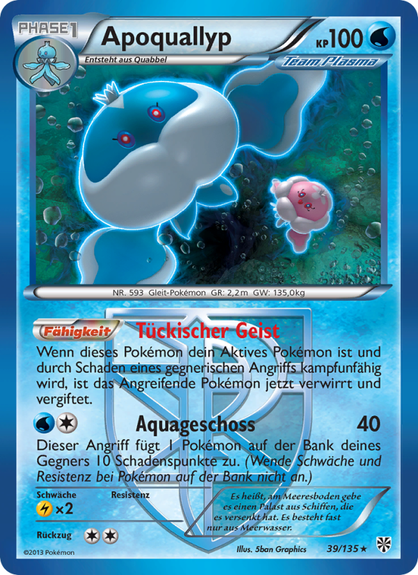 Apoquallyp 39 — Plasma Storm (German Pokémon TCG card)