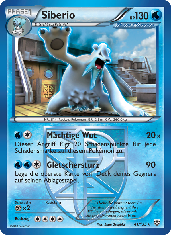 Siberio 41 — Plasma Storm (German Pokémon TCG card)