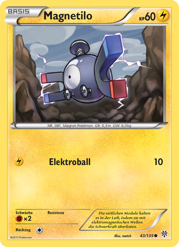 Magnetilo 43 — Plasma Storm (German Pokémon TCG card)