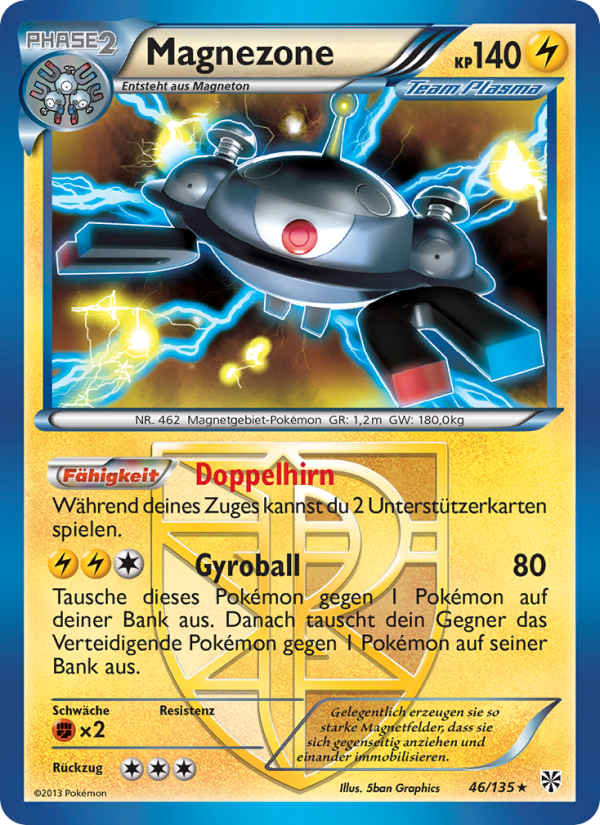 Magnezone 46 — Plasma Storm (German Pokémon TCG card)