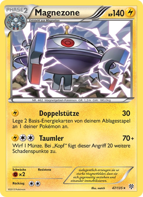 Magnezone 47 — Plasma Storm (German Pokémon TCG card)