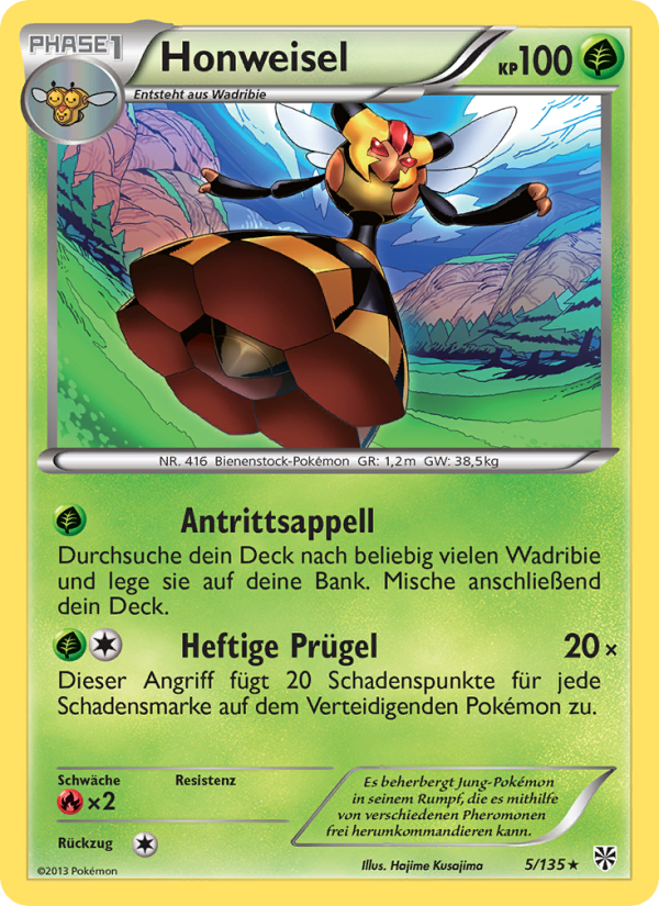 Honweisel 5 — Plasma Storm (German Pokémon TCG card)
