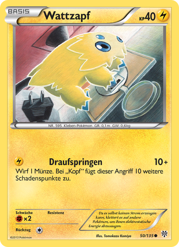 Wattzapf 50 — Plasma Storm (German Pokémon TCG card)