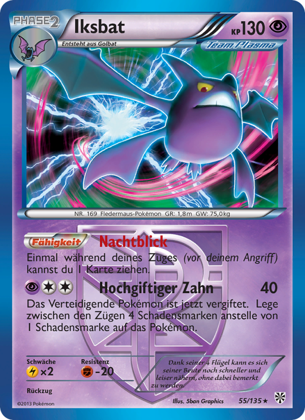 Iksbat 55 — Plasma Storm (German Pokémon TCG card)