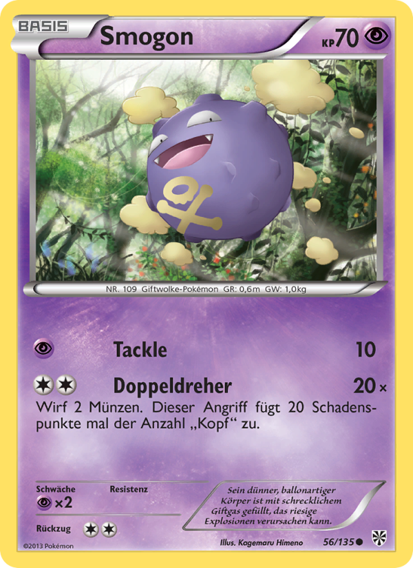 Smogon 56 — Plasma Storm (German Pokémon TCG card)
