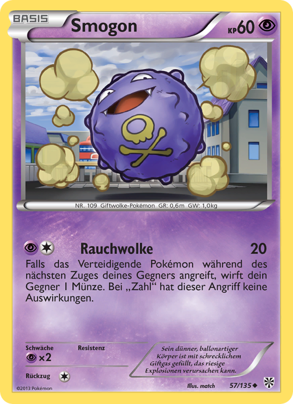 Smogon 57 — Plasma Storm (German Pokémon TCG card)