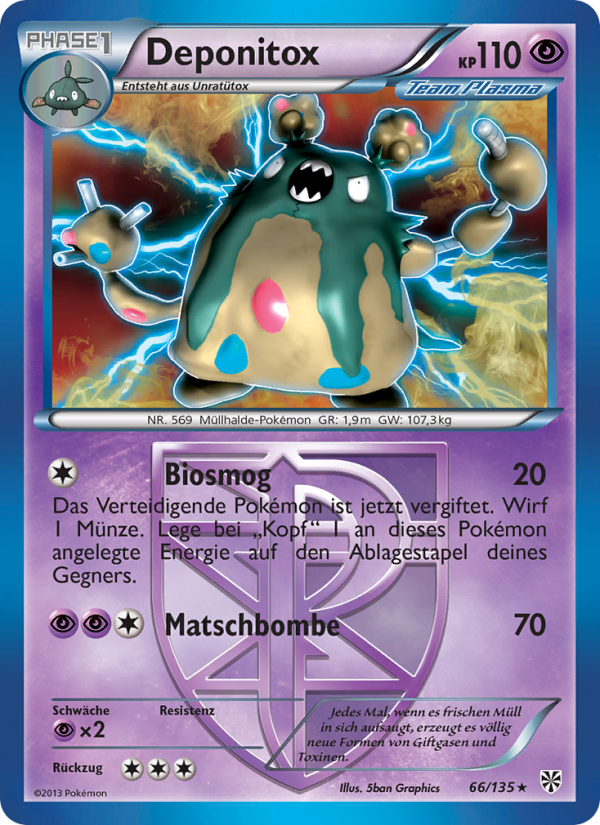 Deponitox 66 — Plasma Storm (German Pokémon TCG card)