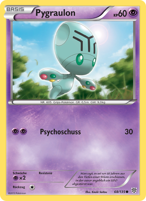 Pygraulon 68 — Plasma Storm (German Pokémon TCG card)