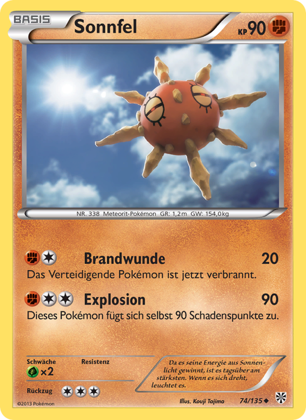 Sonnfel 74 — Plasma Storm (German Pokémon TCG card)