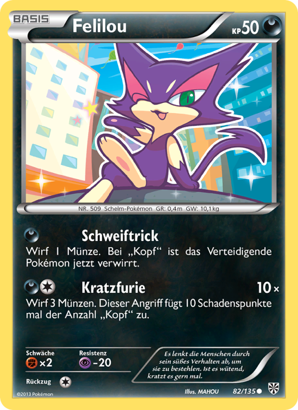 Felilou 82 — Plasma Storm (German Pokémon TCG card)