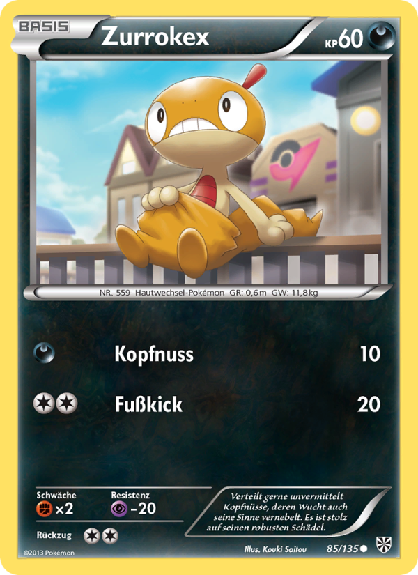 Zurrokex 85 — Plasma Storm (German Pokémon TCG card)