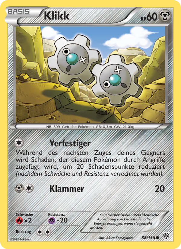 Klikk 88 — Plasma Storm (German Pokémon TCG card)
