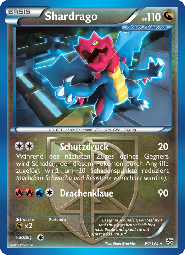 Shardrago 94 — Plasma Storm (German Pokémon TCG card)