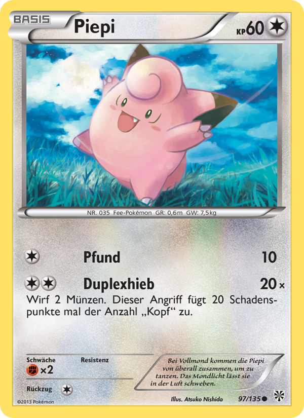 Piepi 97 — Plasma Storm (German Pokémon TCG card)