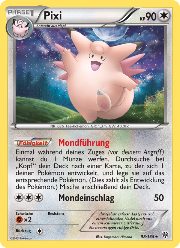 Pixi 98 — Plasma Storm (German Pokémon TCG card)