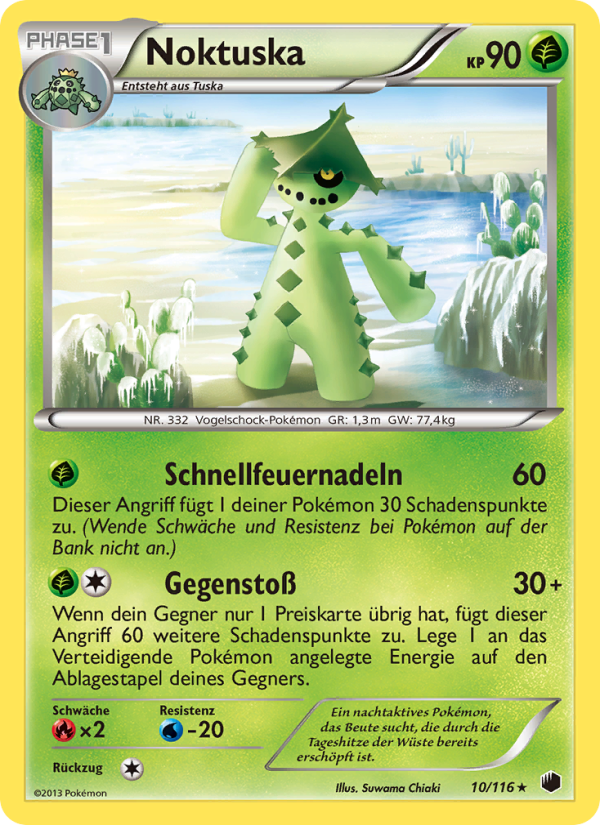 Noktuska 10 — Plasma Freeze (German Pokémon TCG card)