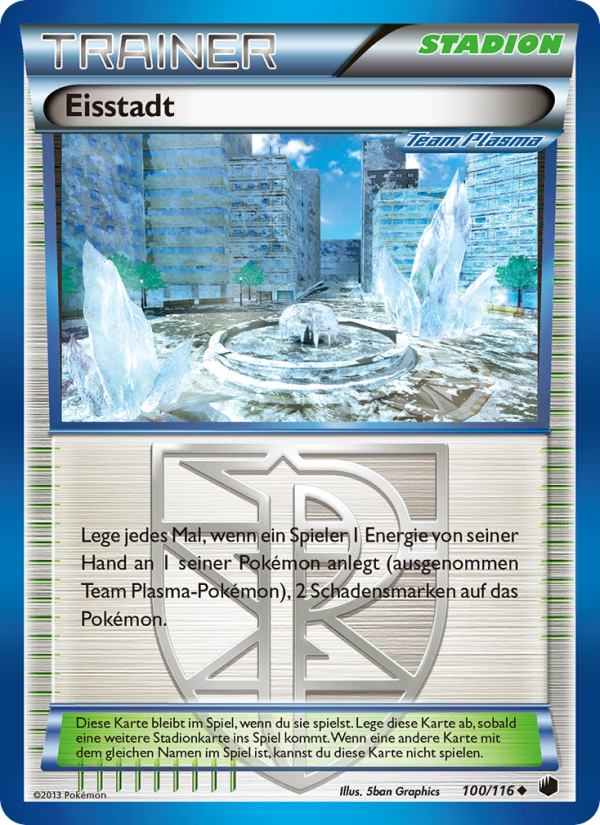 Starrstadt 100 — Plasma Freeze (German Pokémon TCG card)