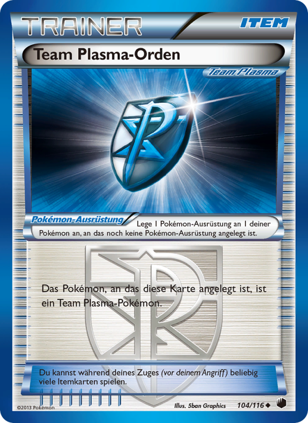 Team-Plasma-Orden 104 — Plasma Freeze (German Pokémon TCG card)