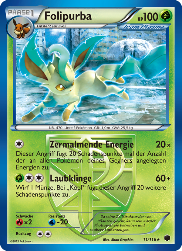 Folipurba 11 — Plasma Freeze (German Pokémon TCG card)