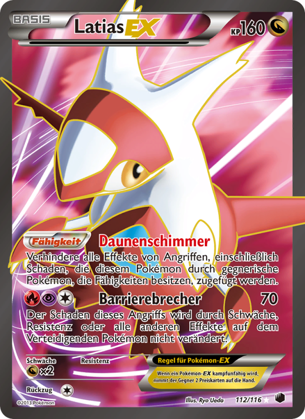 Latias-EX 112 — Plasma Freeze (German Pokémon TCG card)