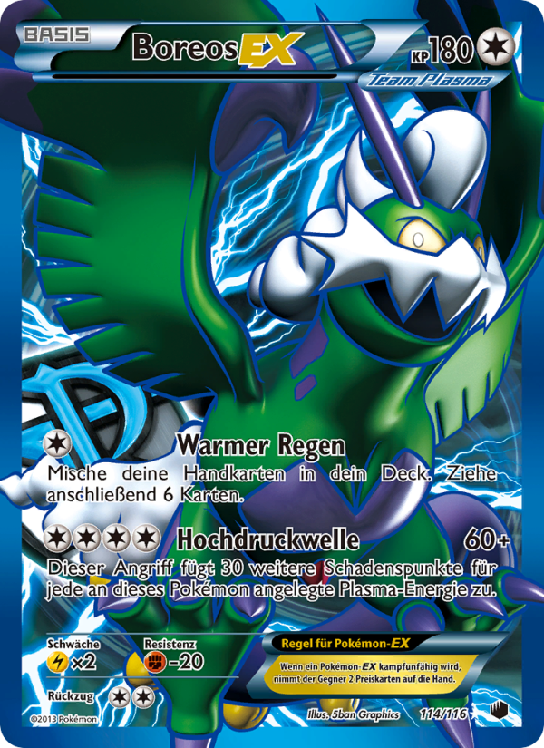 Boreos-EX 114 — Plasma Freeze (German Pokémon TCG card)