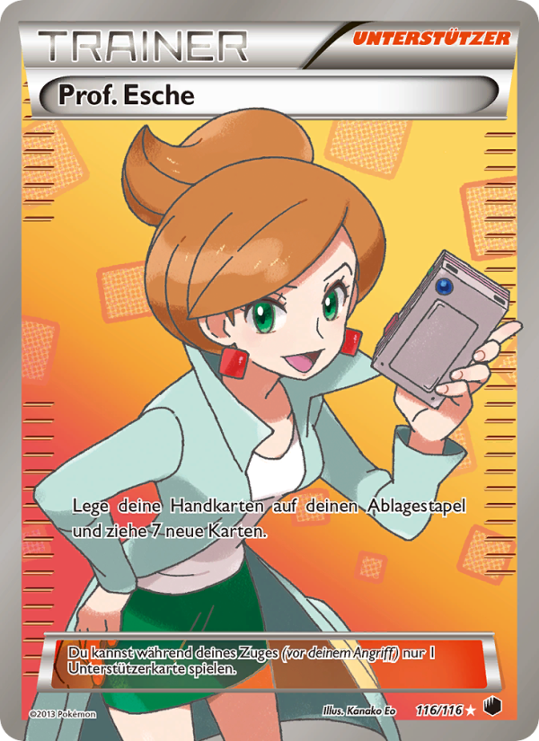 Prof. Esche 116 — Plasma Freeze (German Pokémon TCG card)