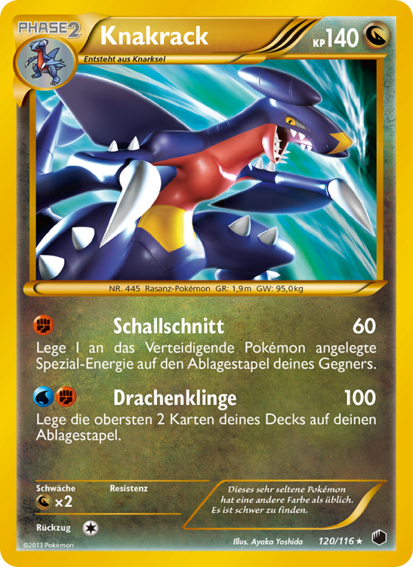 Knakrack 120 — Plasma Freeze (German Pokémon TCG card)