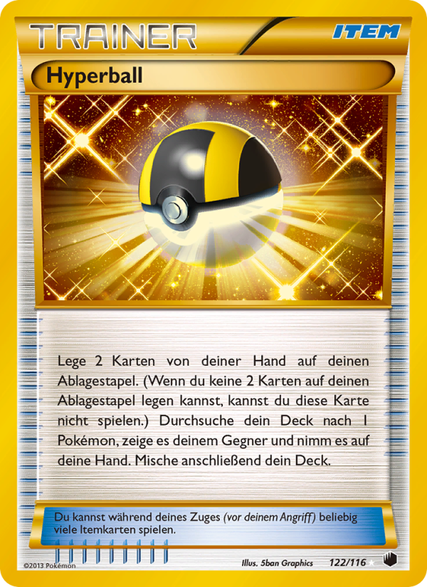 Hyperball 122 — Plasma Freeze (German Pokémon TCG card)
