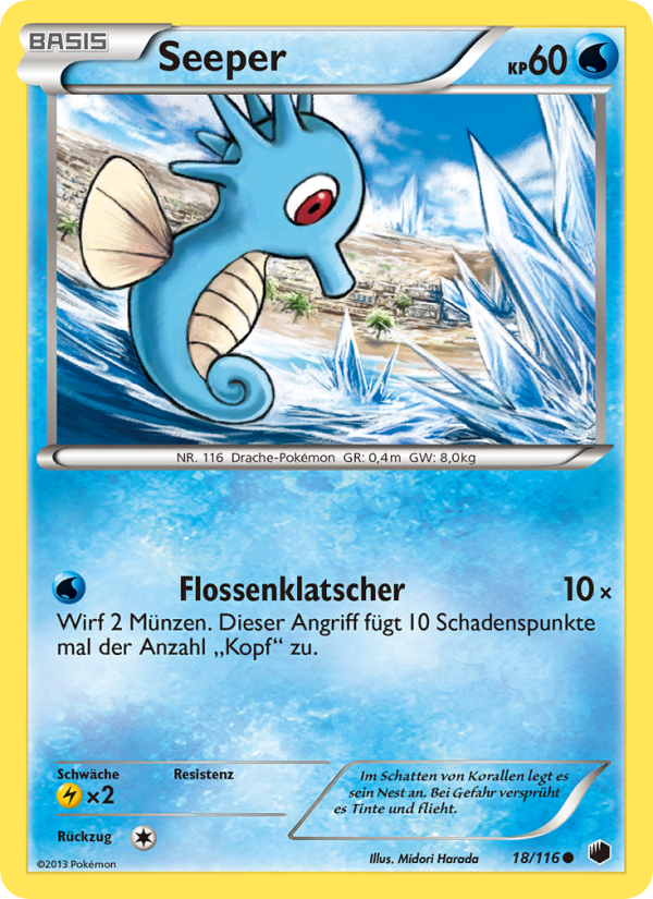 Seeper 18 — Plasma Freeze (German Pokémon TCG card)