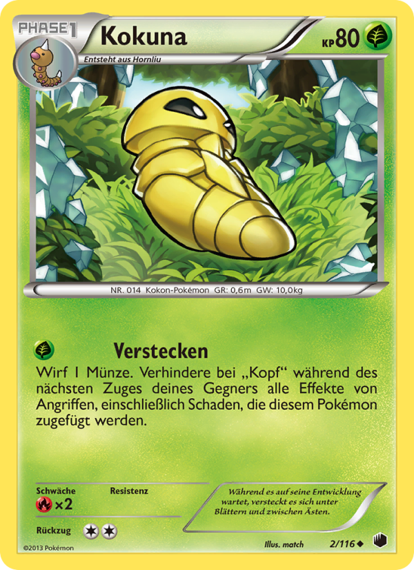 Kokuna 2 — Plasma Freeze (German Pokémon TCG card)